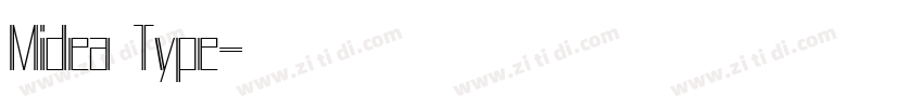 Midea Type字体转换